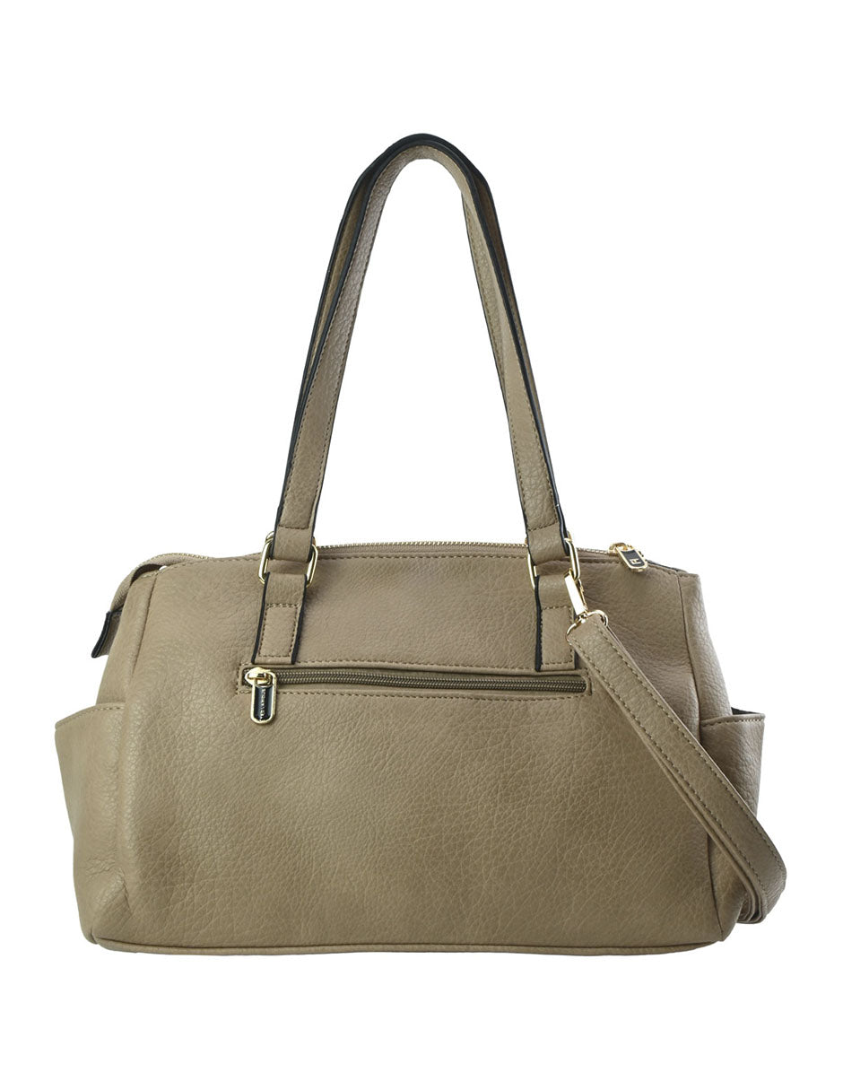 Bolsa Bowler Ted Lapidus Beige Para Dama