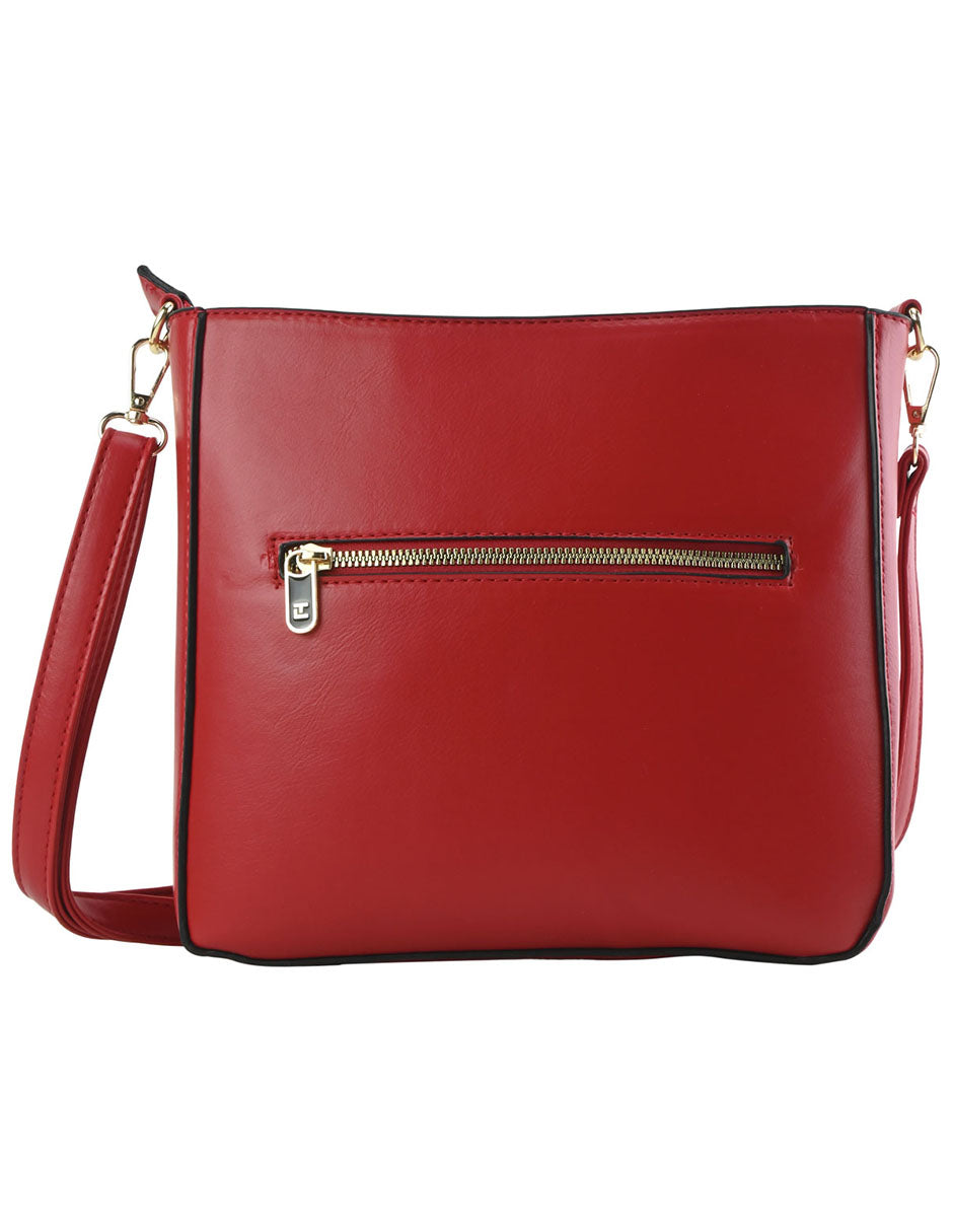 Bolsa Estilo Bandolera Para Mujer Ted Lapidus Rojo