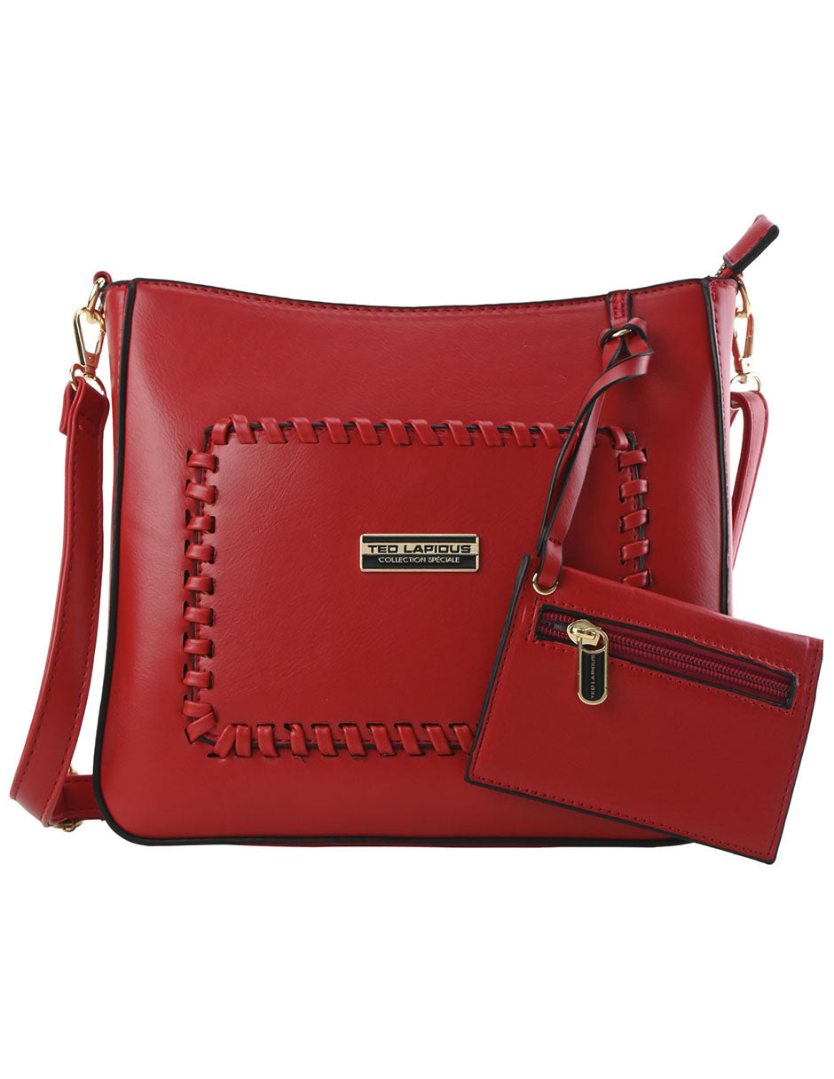 Bolsa Estilo Bandolera Para Mujer Ted Lapidus Rojo