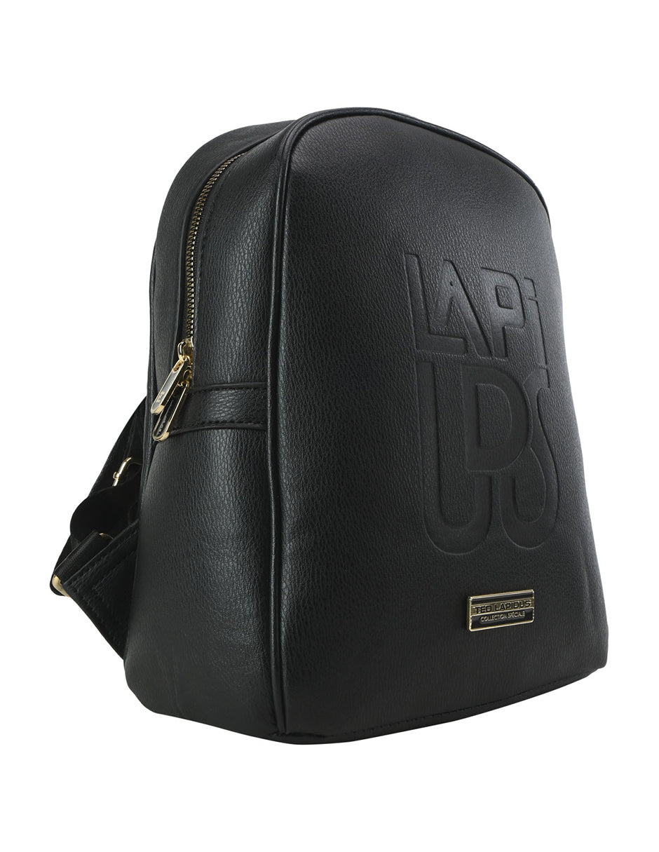 Mochila Bacpack Diseño Ted Lapidus De Gran Capcidad Color Negro