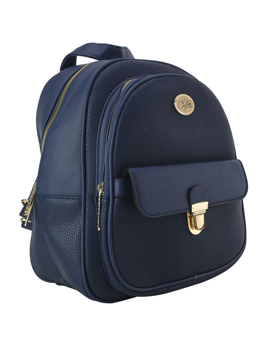 Backpack Cómoda Para Dama Chatties Azul