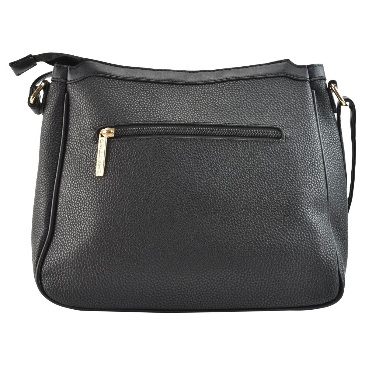 Bolsa De Dama Tipo Bandolera Chatties Diseño Color Negro