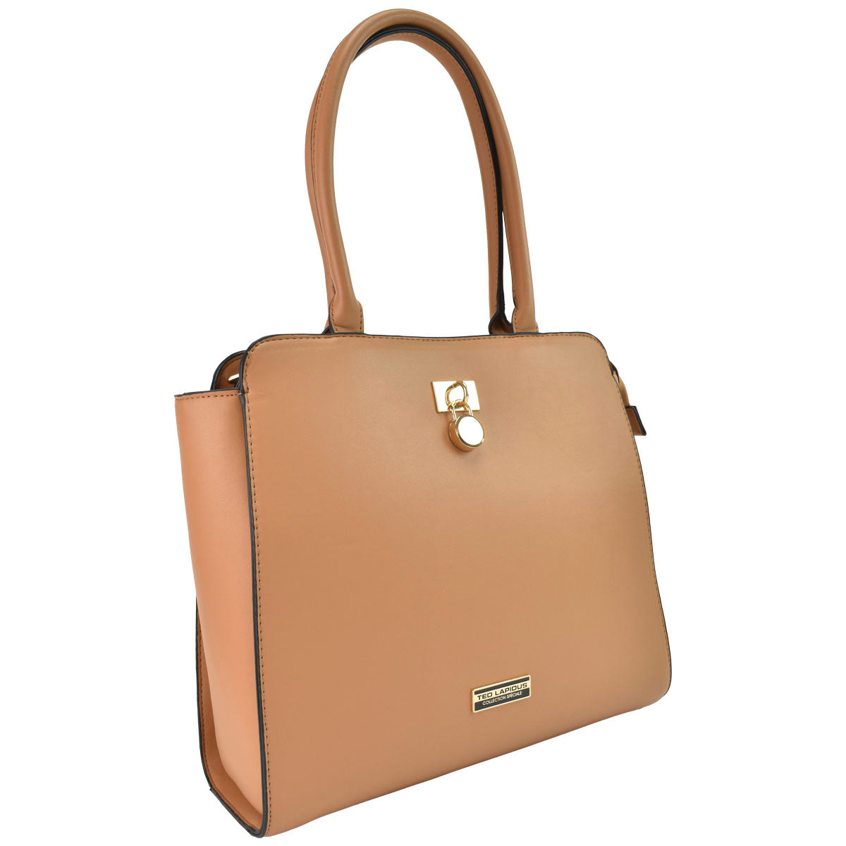 Bolsa Para Mujer Diseño Liso Camello Tote Ted Lapidus