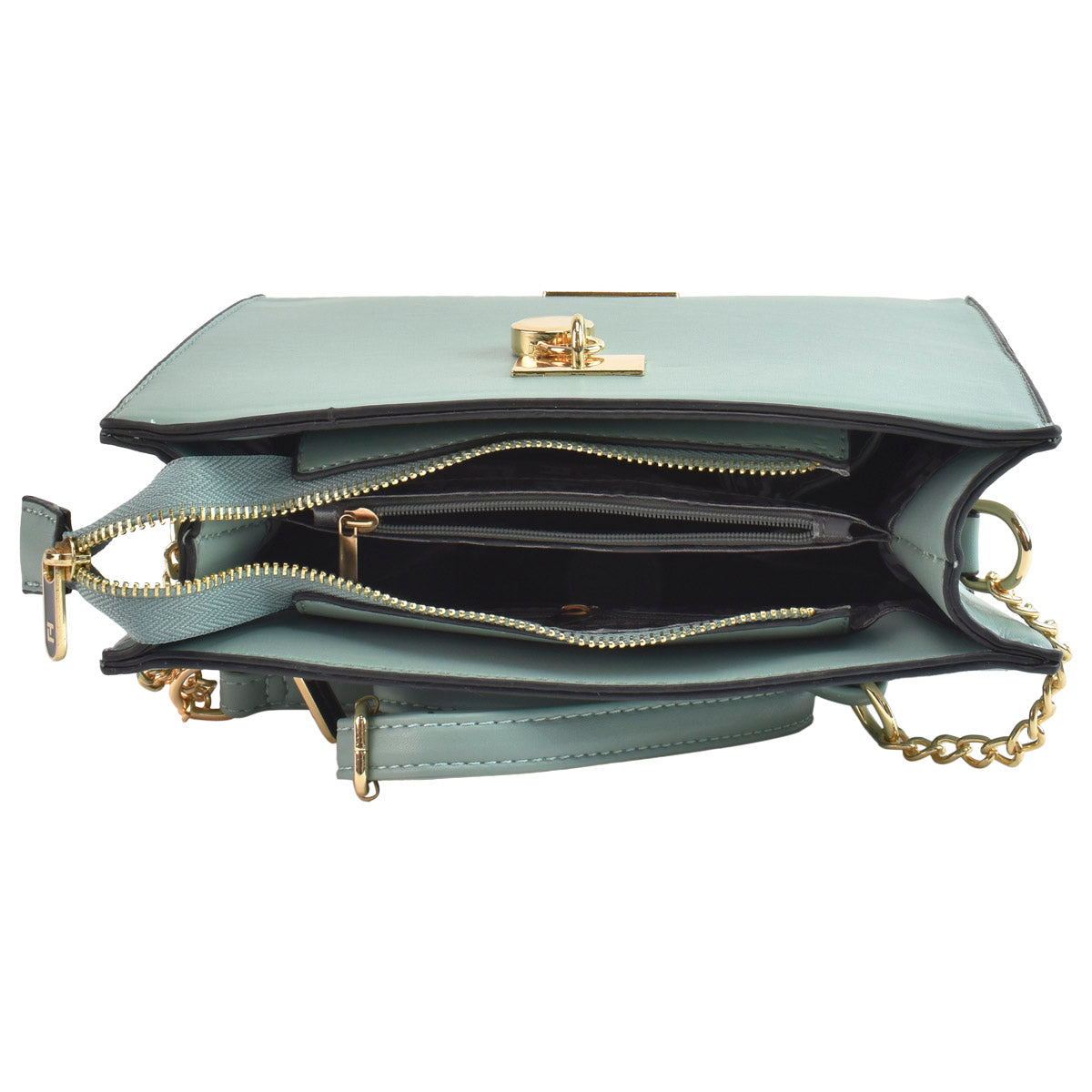 Bolsa Para Dama De Asa Con Cadena Azul TL
