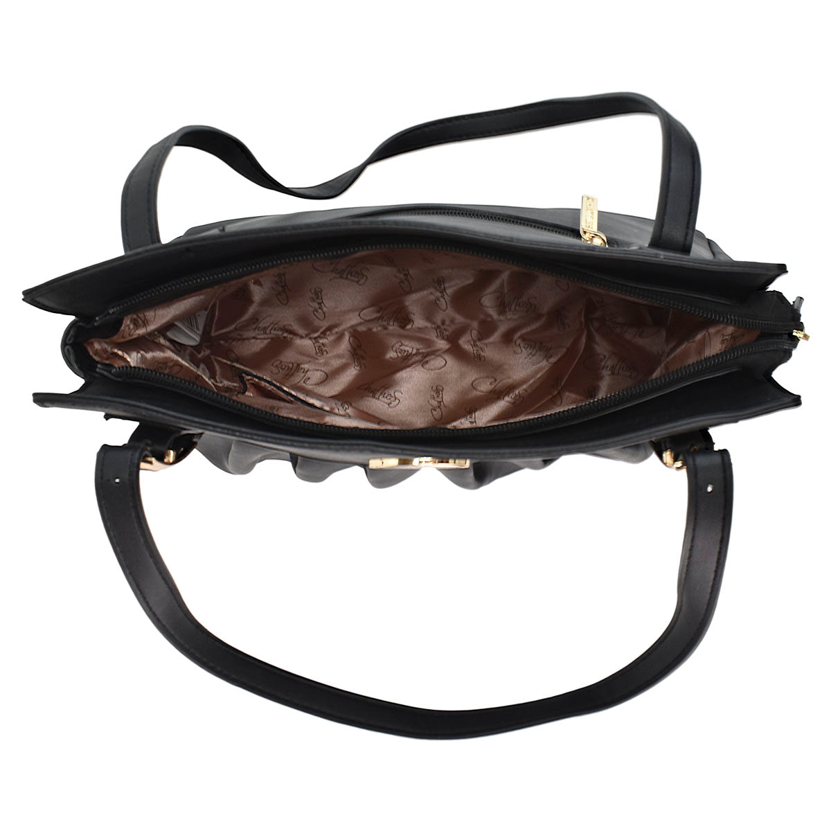 Bolsa Para Dama Tote De Gran Capacidad Chatties Color Negro