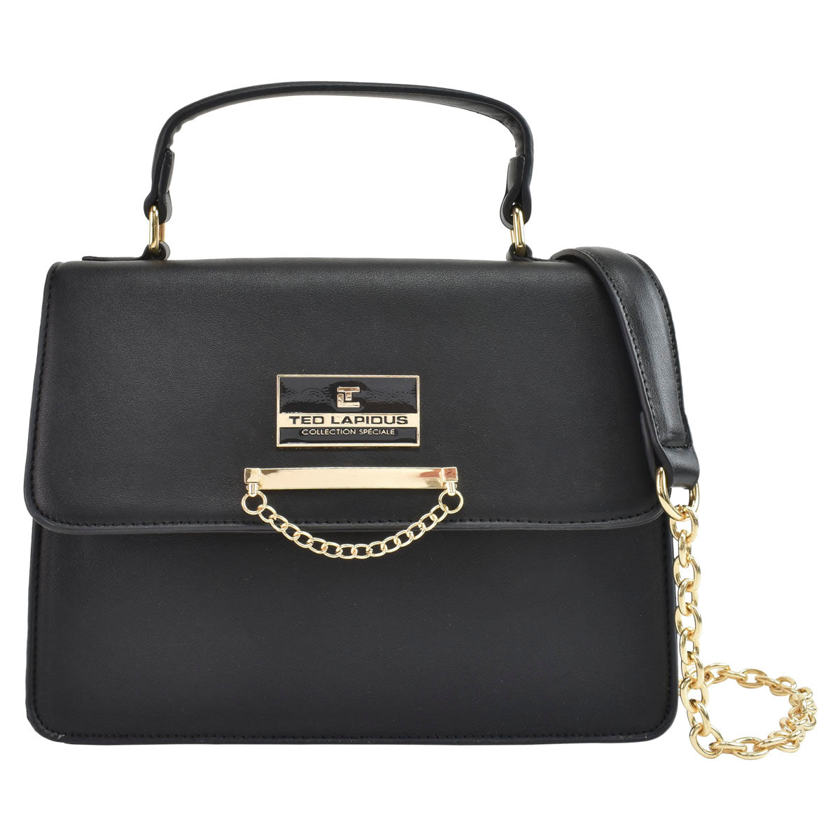 Bolsa Bandolera Para Mujer Color Negro Ted Lapidus