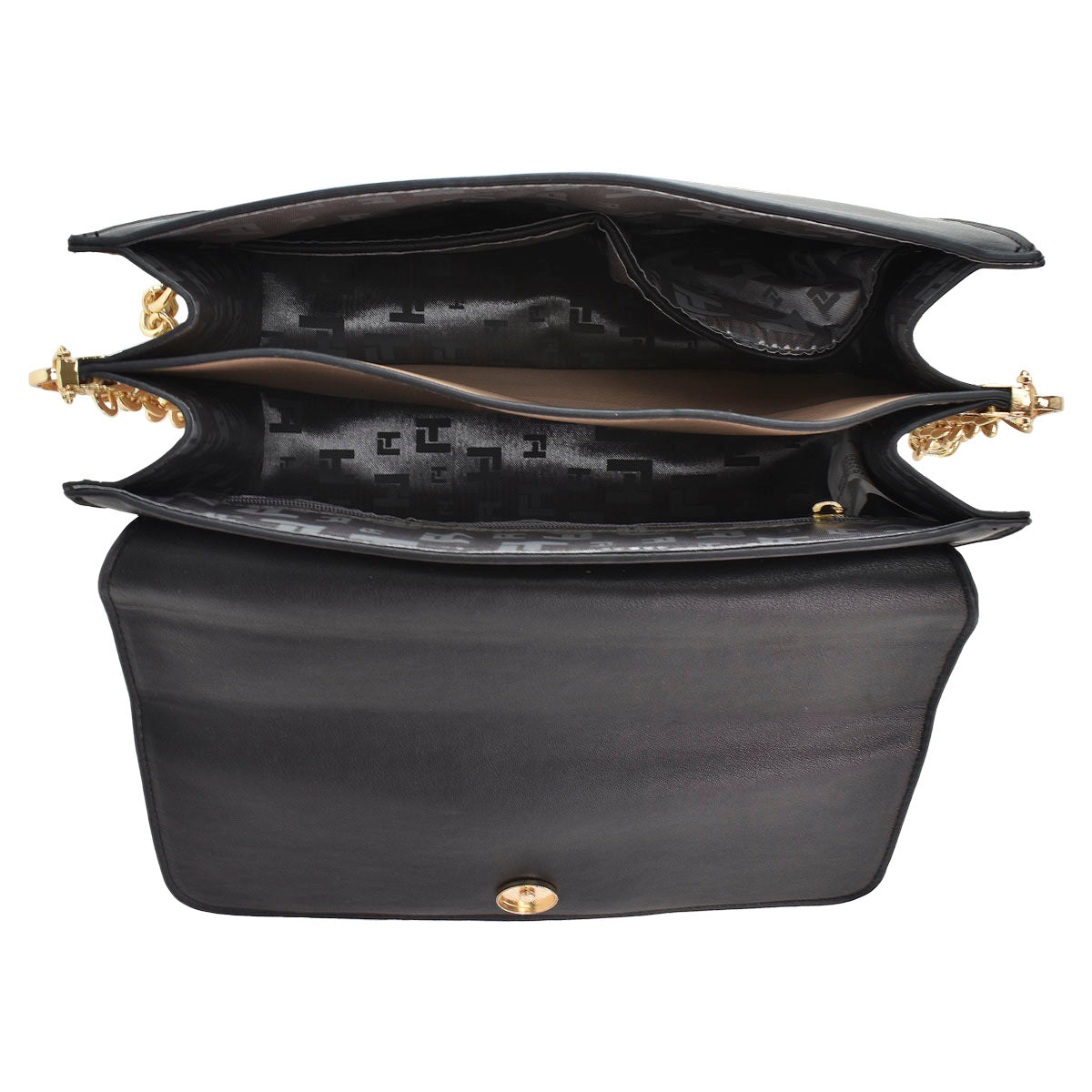 Bolsa Bandolera Para Mujer Color Negro Ted Lapidus