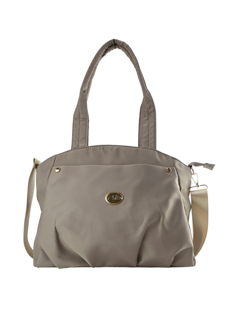 Bolso Tote De Dama Pardo Gran Capacidad Chatties