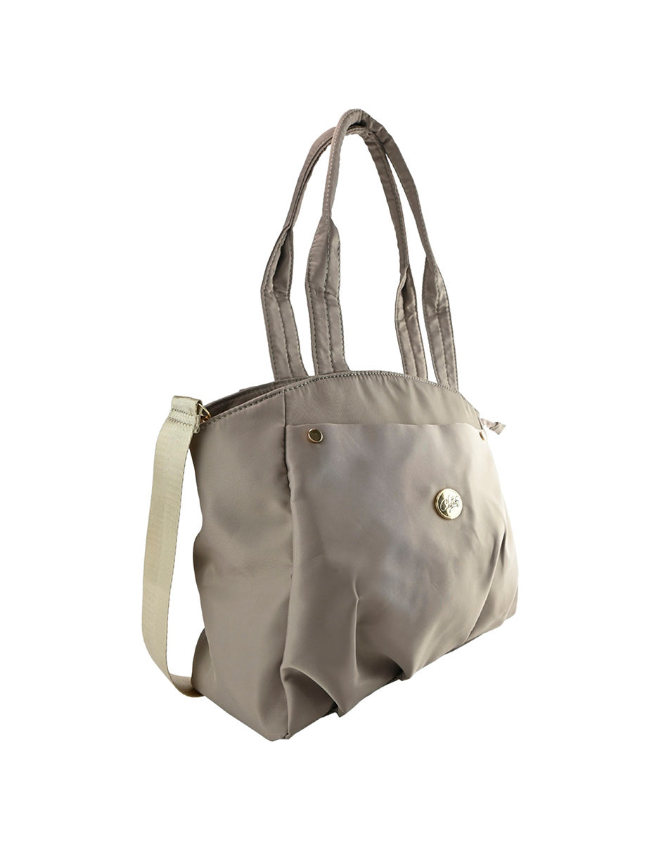 Bolso Tote De Dama Pardo Gran Capacidad Chatties