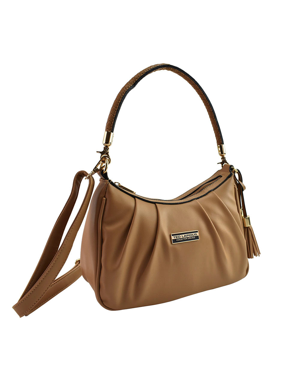 Bolsa Para Mujer Tipo Hobo Ted Lapidus Camello