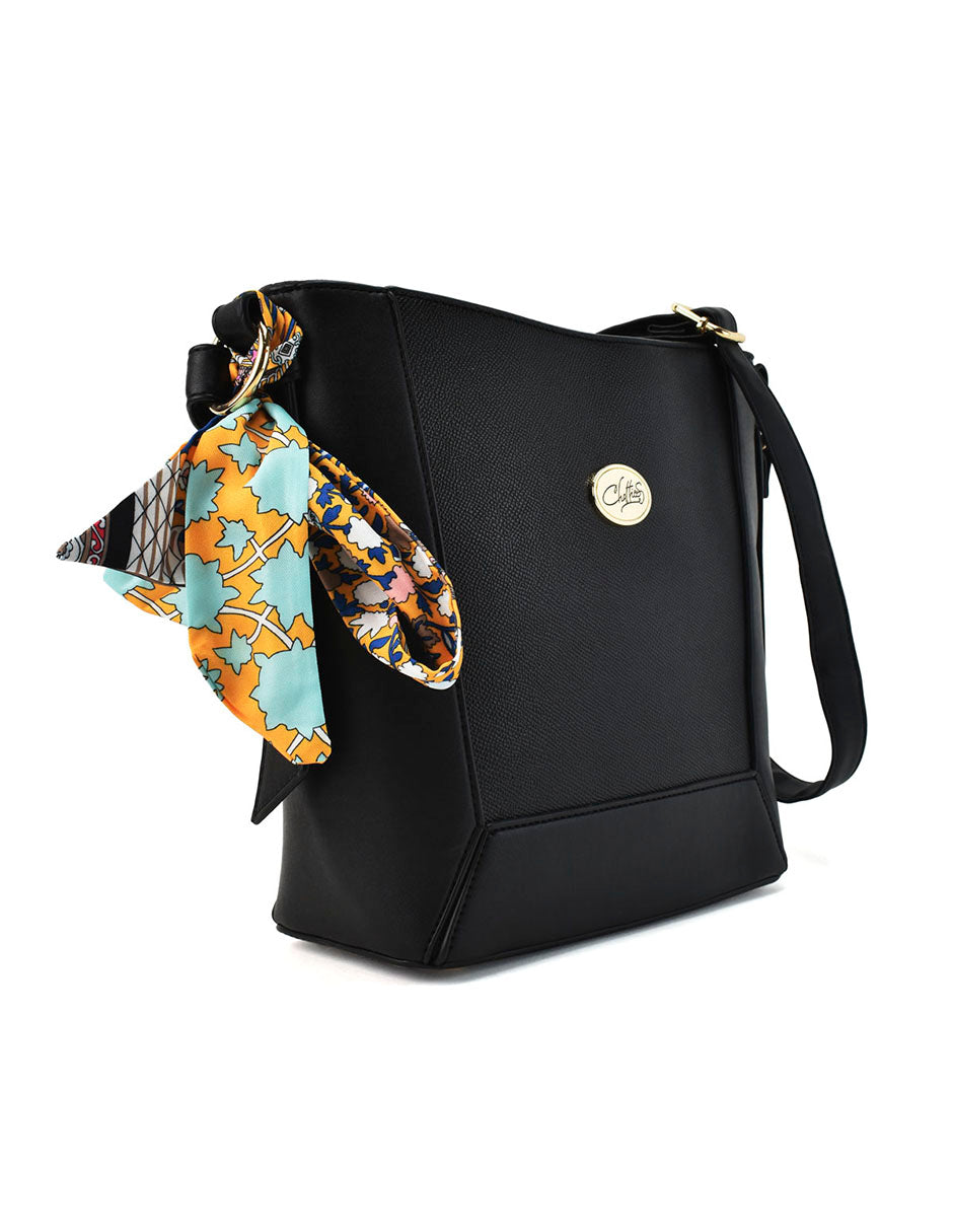 Bolso Mini Tote Con Pañuelo Decorativo Chatties