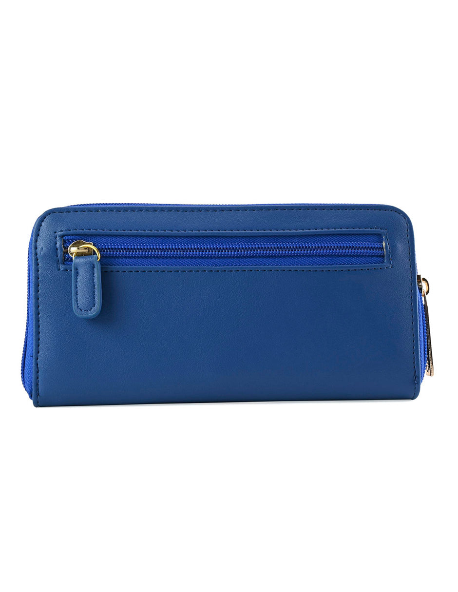 Cartera Chatties Para Dama Compartimentos Azul