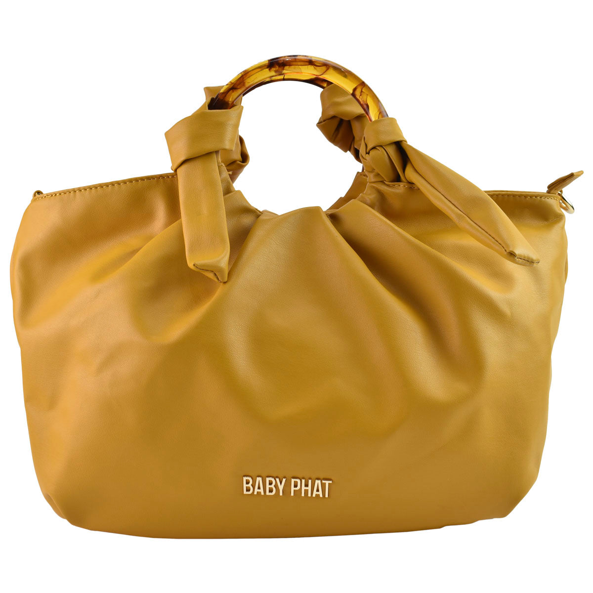 Bolsa Para Mujer Baby Phat Con Asa Decorativa Color Amarillo