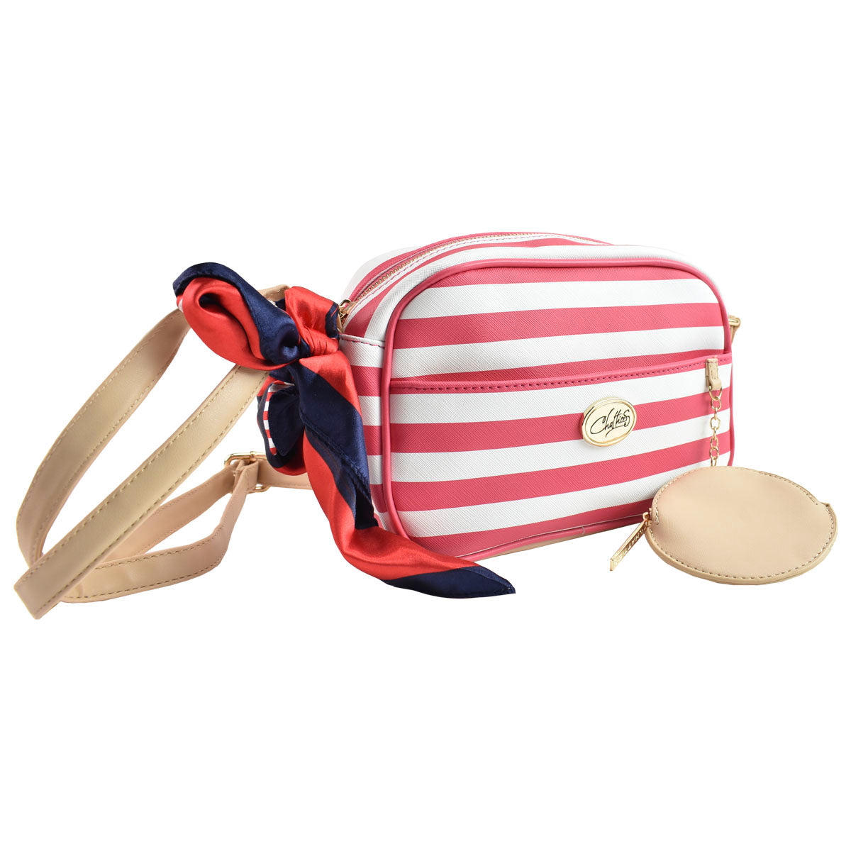 Bolsa Para Dama Crossbody Rayas Con Monedero Chatties