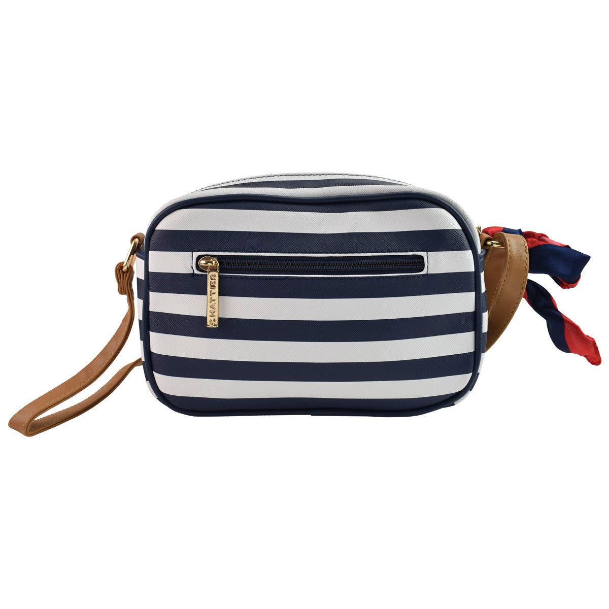 Bolsa Para Dama Crossbody Rayas Con Monedero