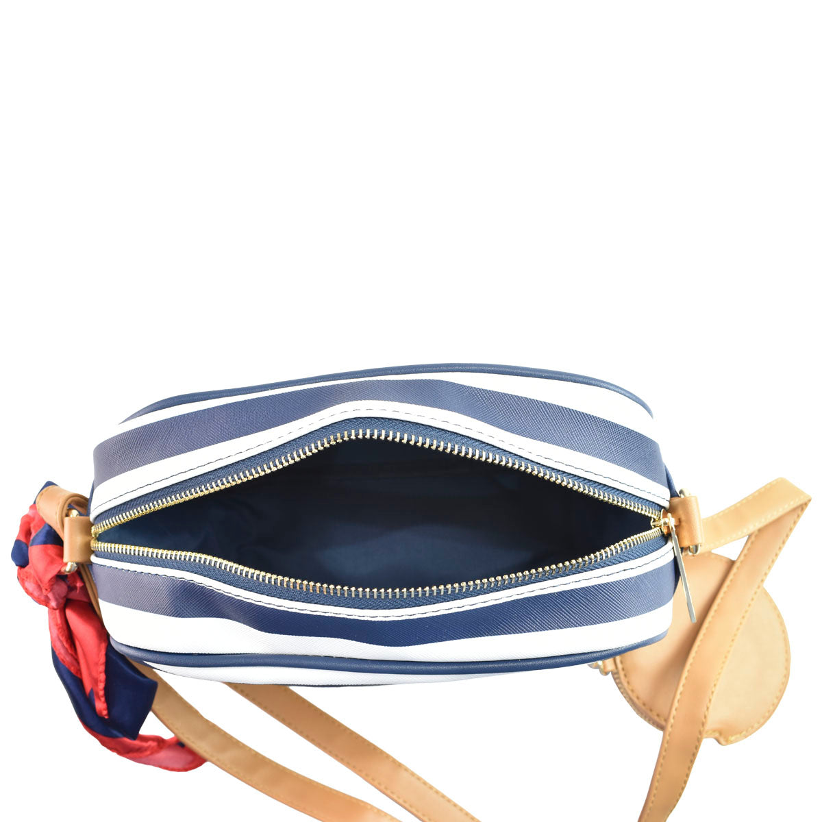 Bolsa Para Dama Crossbody Rayas Con Monedero