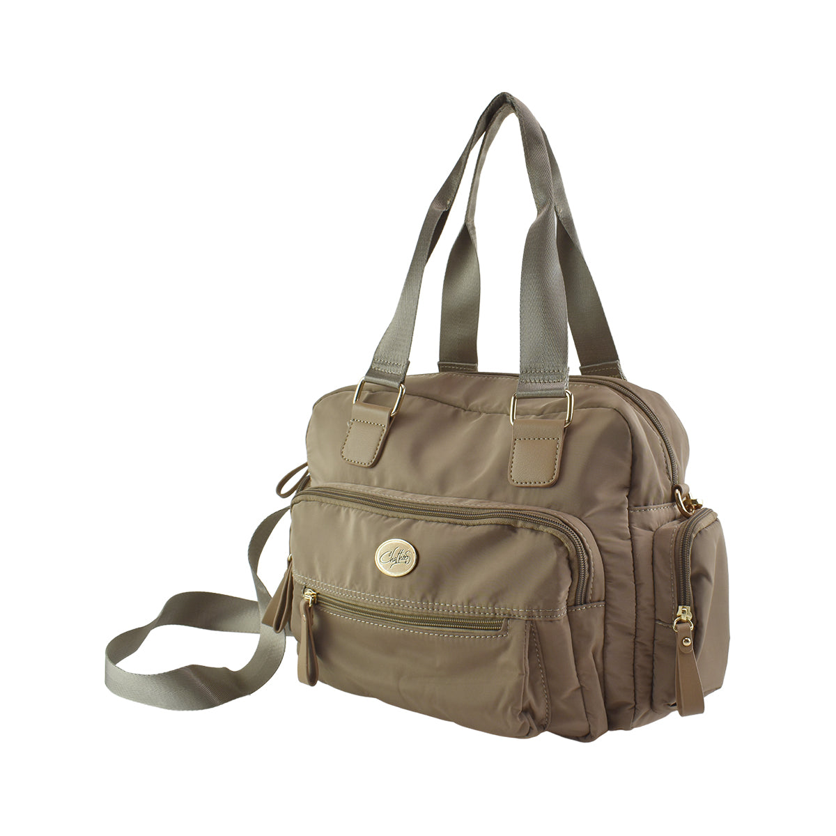 Bolsa Para dama Estilo Bowling Kaki Gran Capacidad Chatties