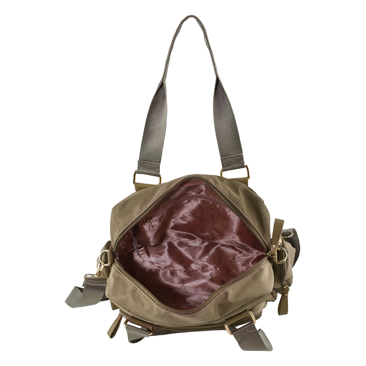 Bolsa Para dama Estilo Bowling Kaki Gran Capacidad Chatties