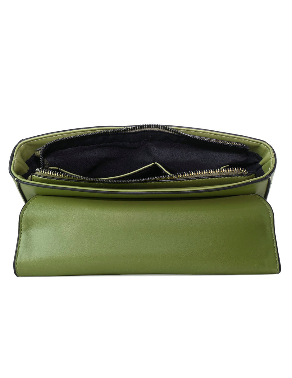 Bolso Bandolera De Dama Estilo Animal Print Verde Baby Phat