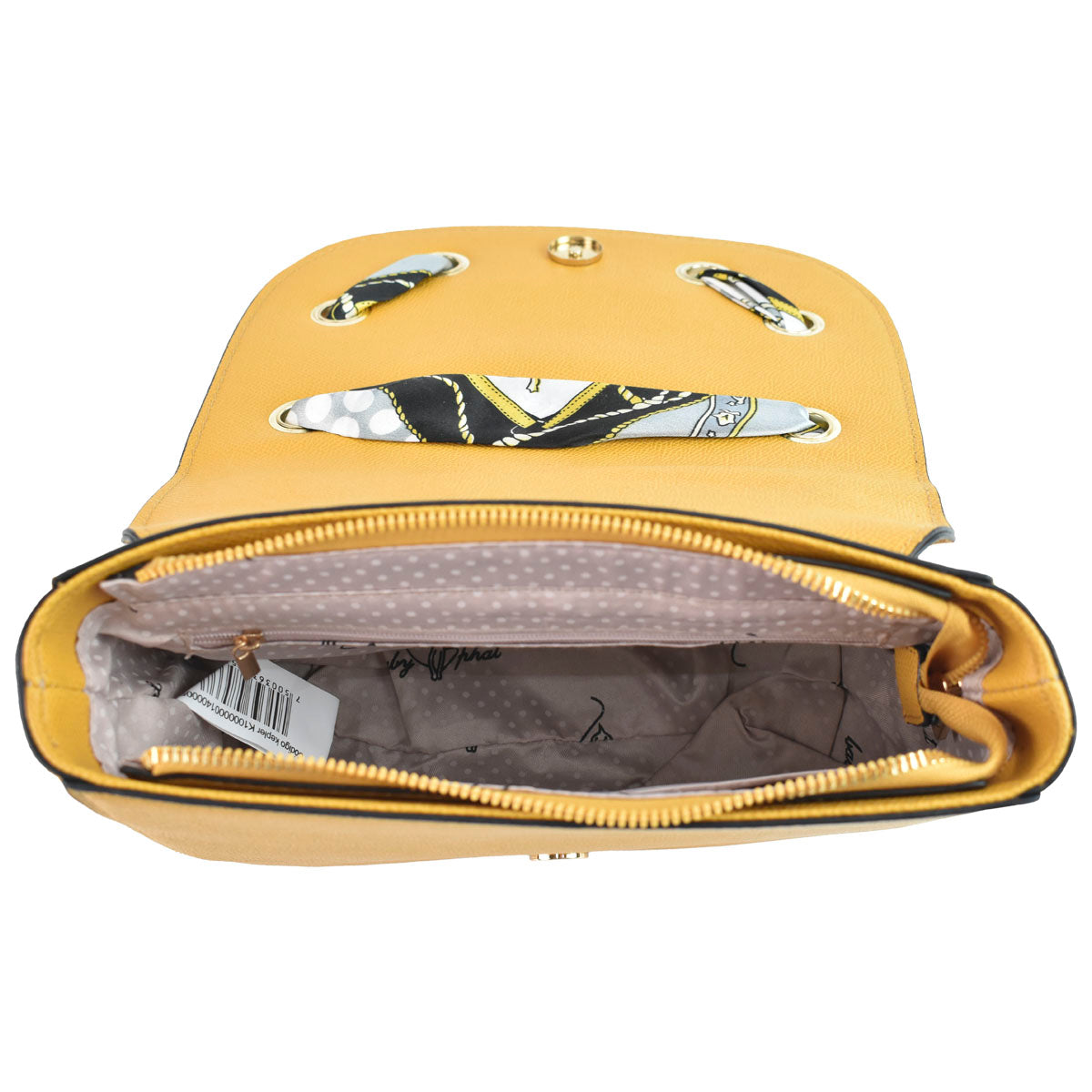Bolsa Para Mujer Satchel Correa Con Cadena Color Amarillo