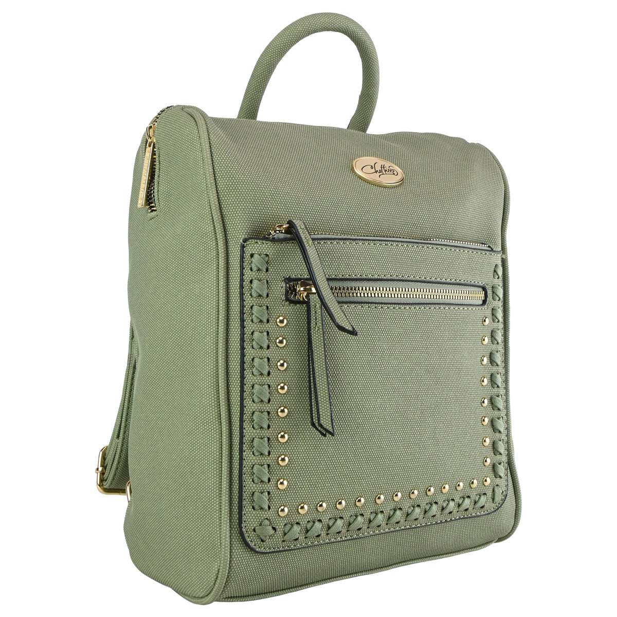 Backpack Minimalista Verde Olivo Chatties Para Mujer