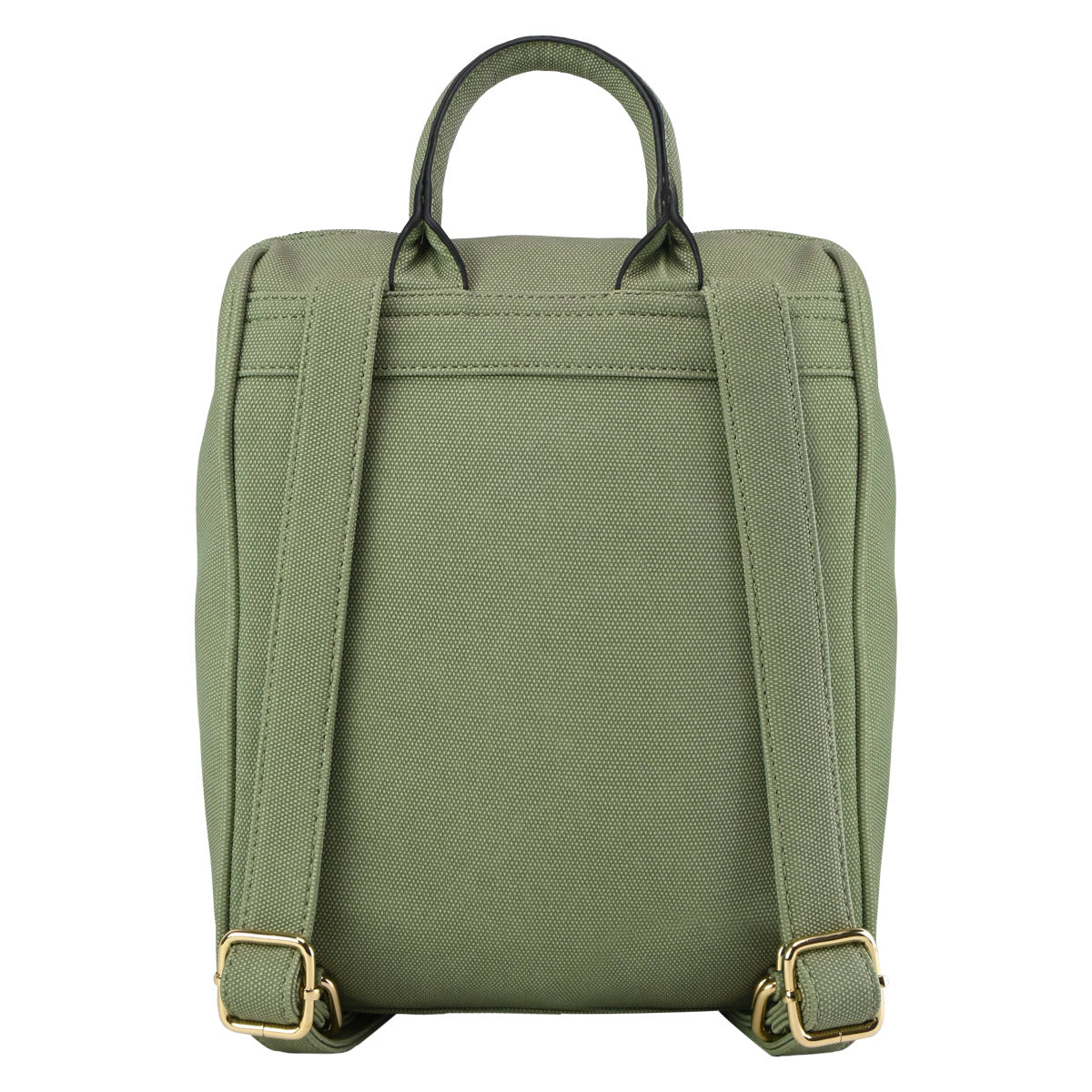 Backpack Minimalista Verde Olivo Chatties Para Mujer