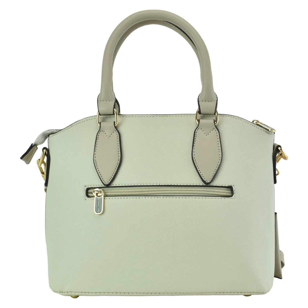 Bolsa Ted Lapidus Tipo Tote Color Gris Más Monedero
