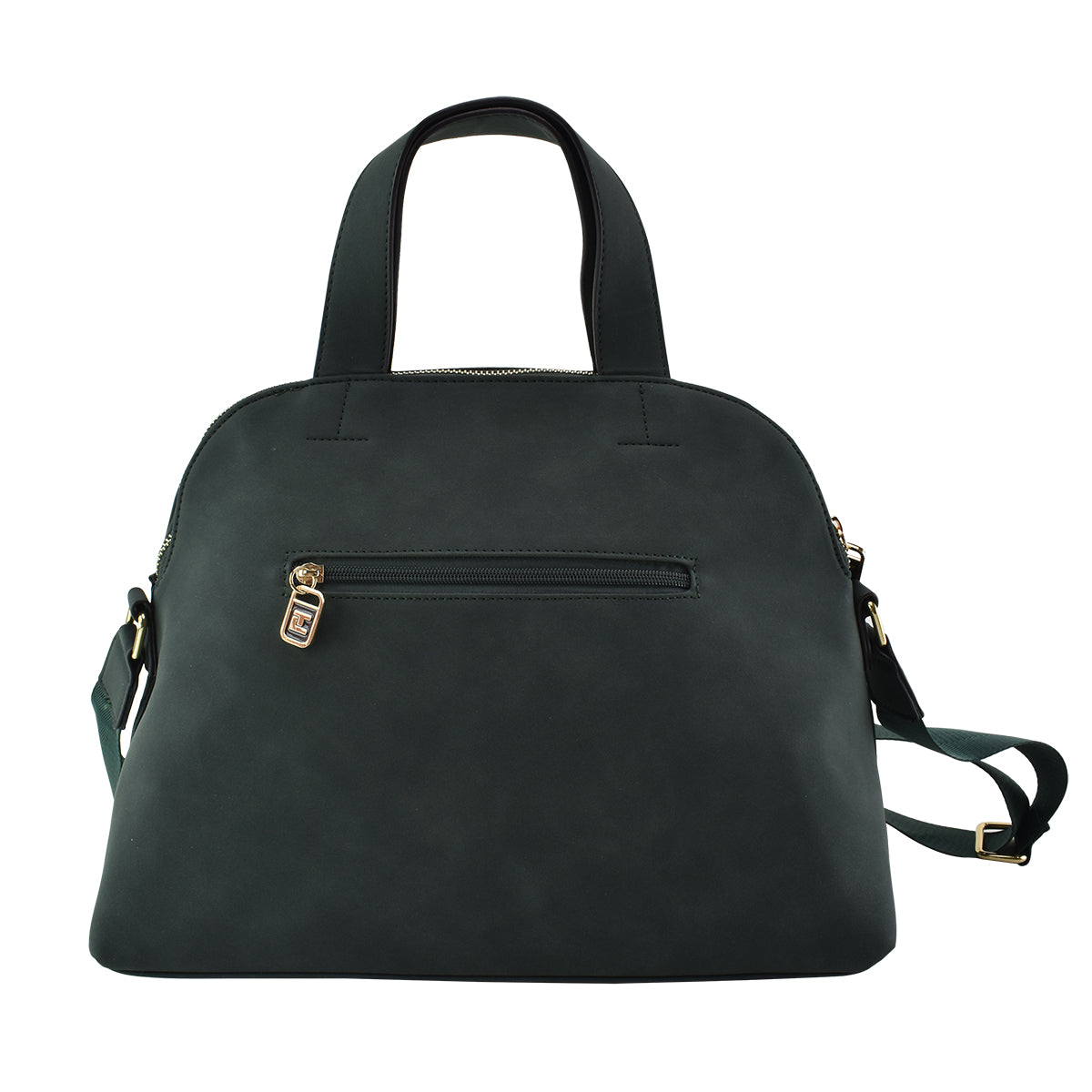 Bolso Ted Lapidus Estilo Bowling Con Correa Larga Verde
