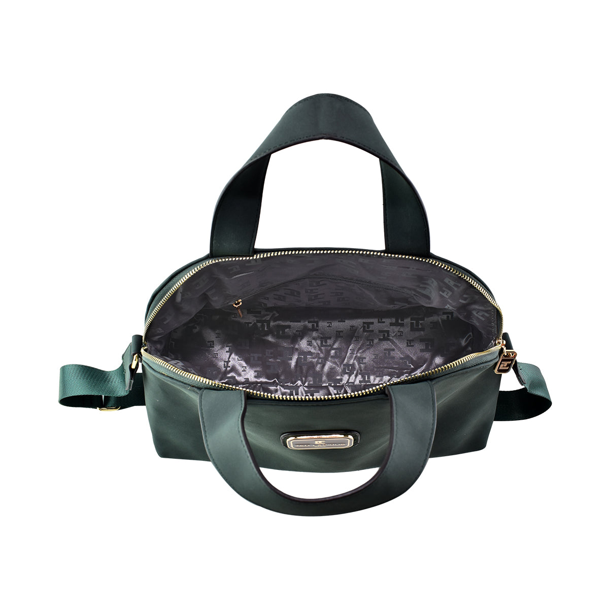 Bolso Ted Lapidus Estilo Bowling Con Correa Larga Verde