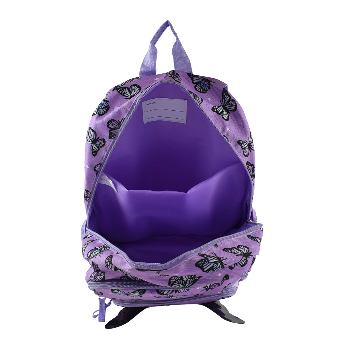 Mochila Escolar Para Niña Mariposa 3d