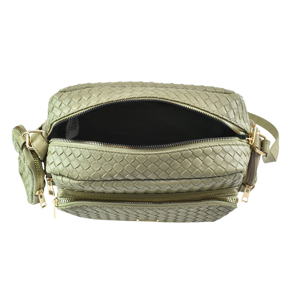 Bolso Moderno Bandolera Verde Lulu Para Mujer Correa Reforzada