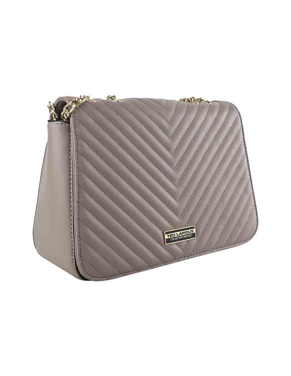 Crossbody Rosa Ted Lapidus Para Mujer Con Asas Amplias