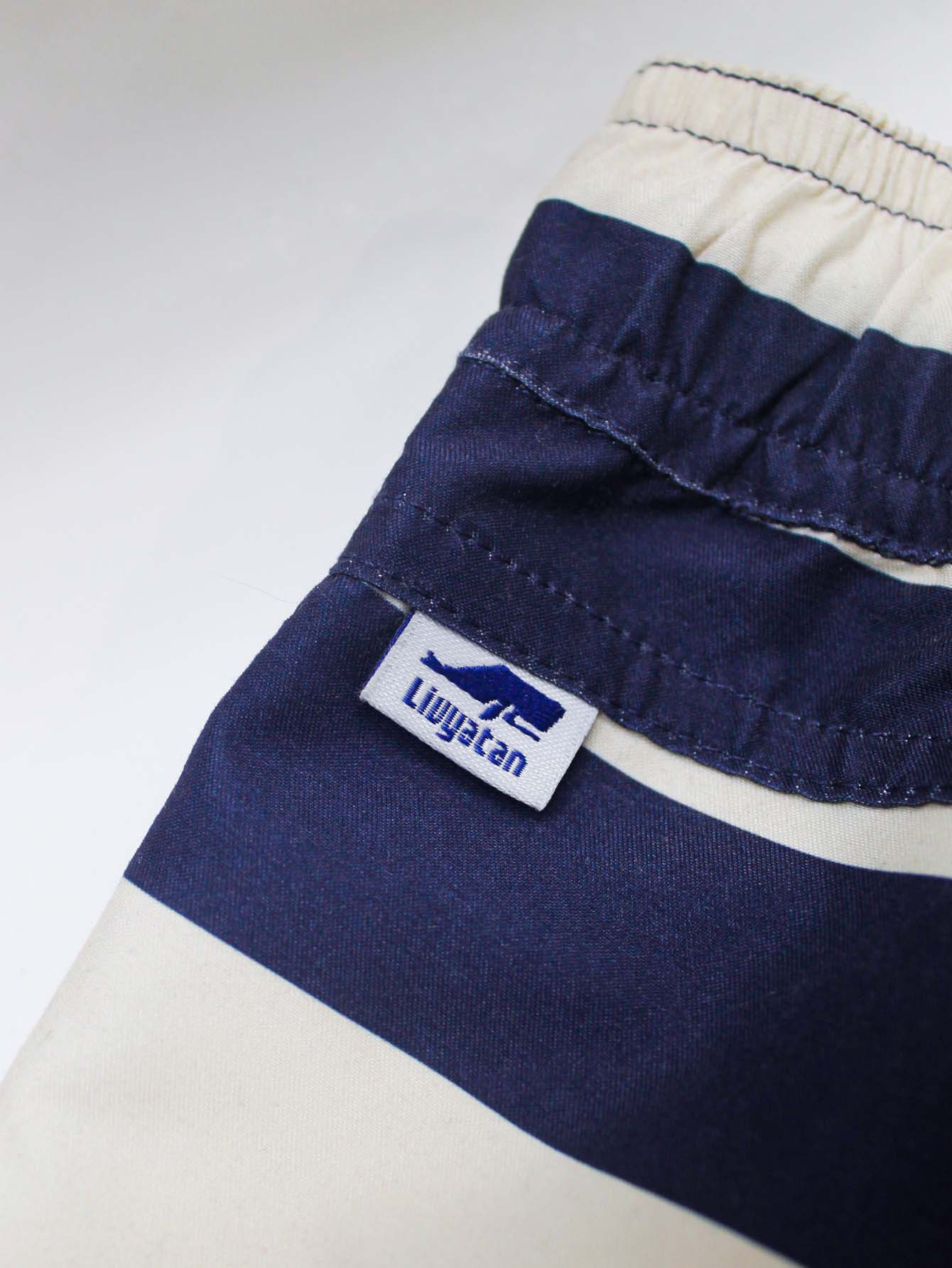 Traje De Baño Rayas Corto Playa Casual Para Hombre