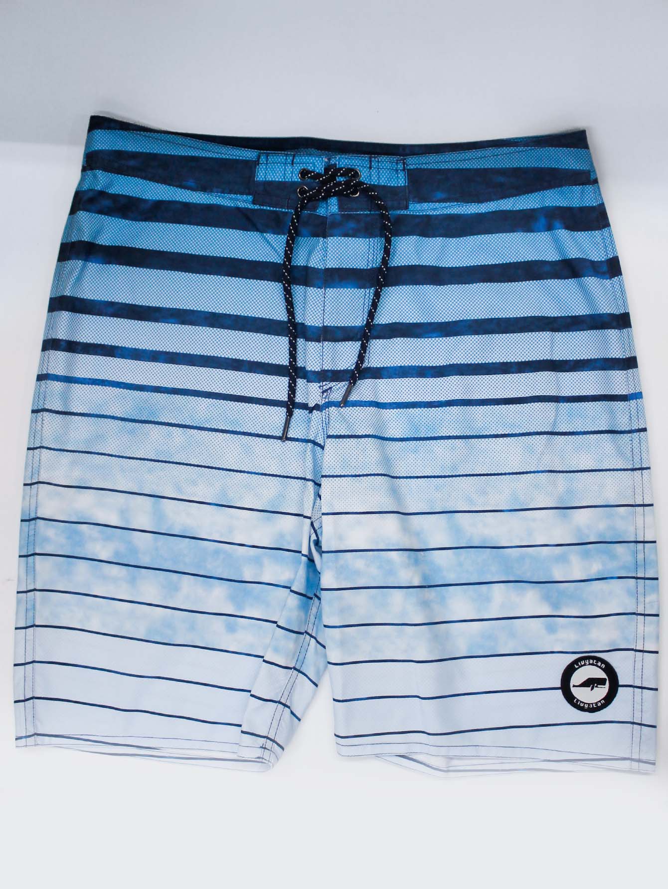 Traje De Baño Corto Playa Casual Para Hombre Con Estampado