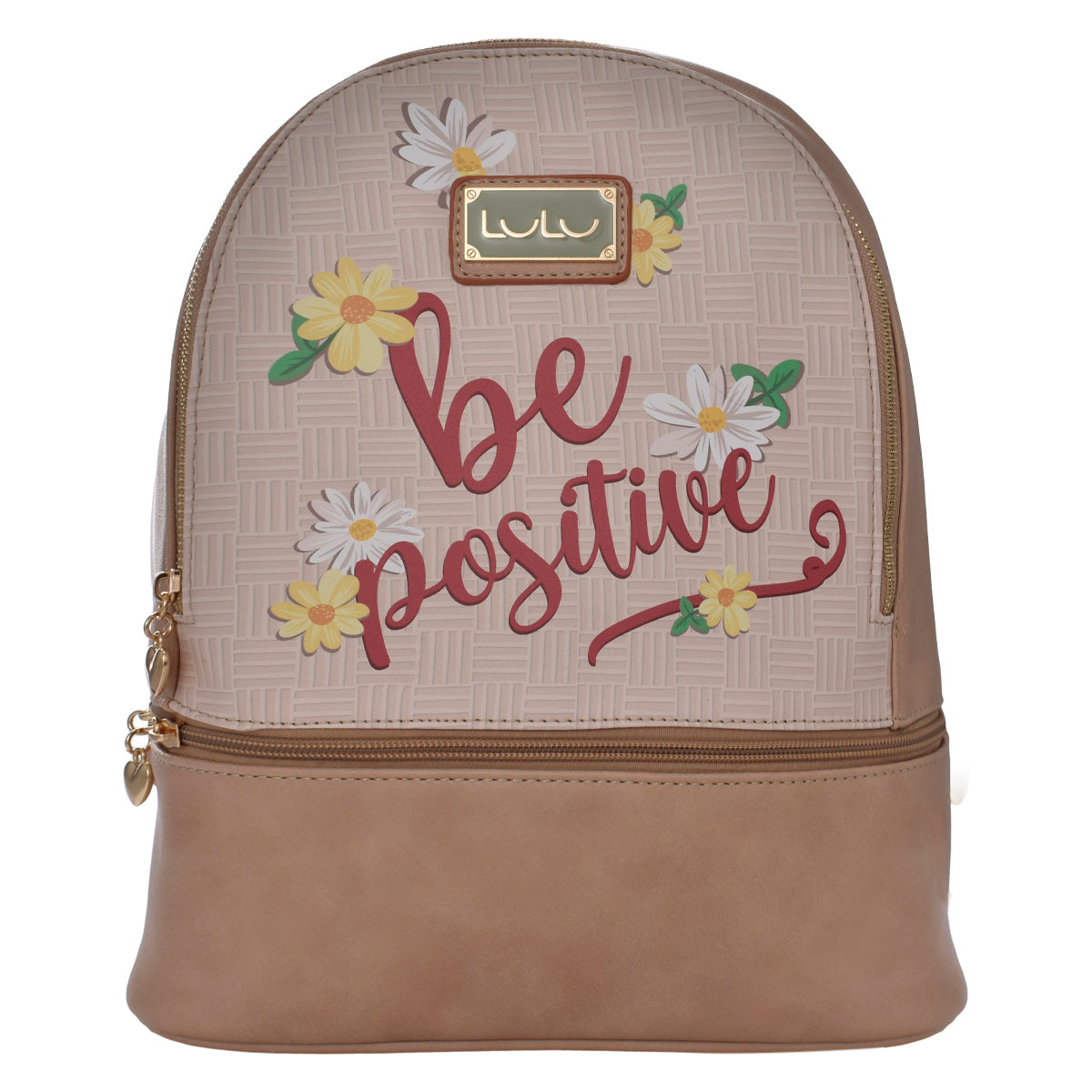 Mochila Lulu con Estampado Be positive