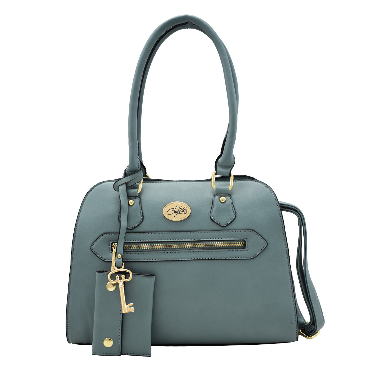 Bolsa Chatties Tipo Bowler Con Monedero Incluido Azul Bag City Mexico
