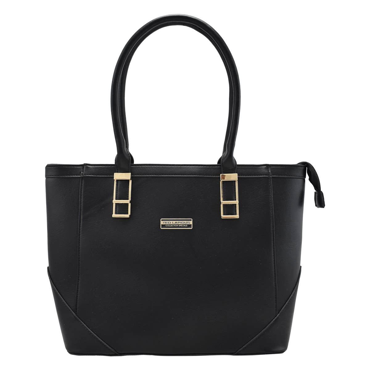 Bolsa Ted Lapidus Para Dama Estilo Tote Con Correa Larga Color Negro