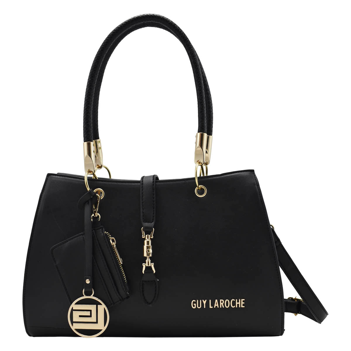 Bolsa Para Dama Hobo Con Correa Larga Color Negro Guy Laroche