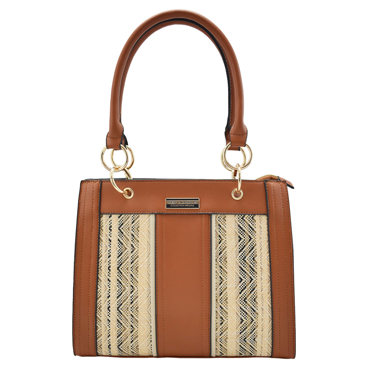 Bolso De Mano Tote Camello Ted Lapidus