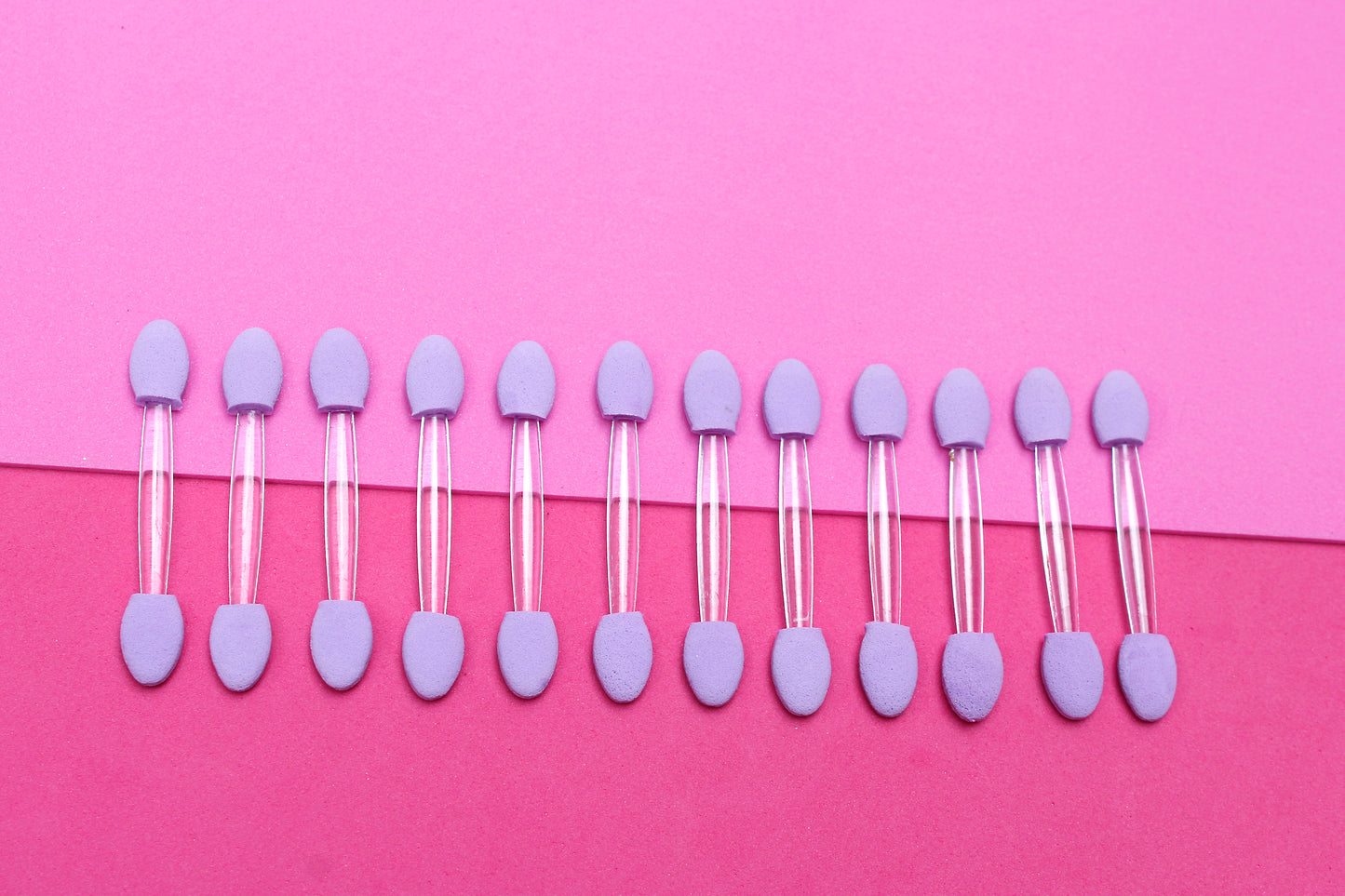 Kit 12 Brochas De Esponja Para Maquillaje De Ojos Color Morado