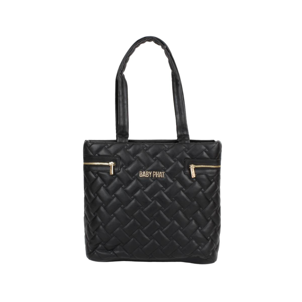 Bolsa De Dama Estilo Capitonado Tote Baby Phat Negro