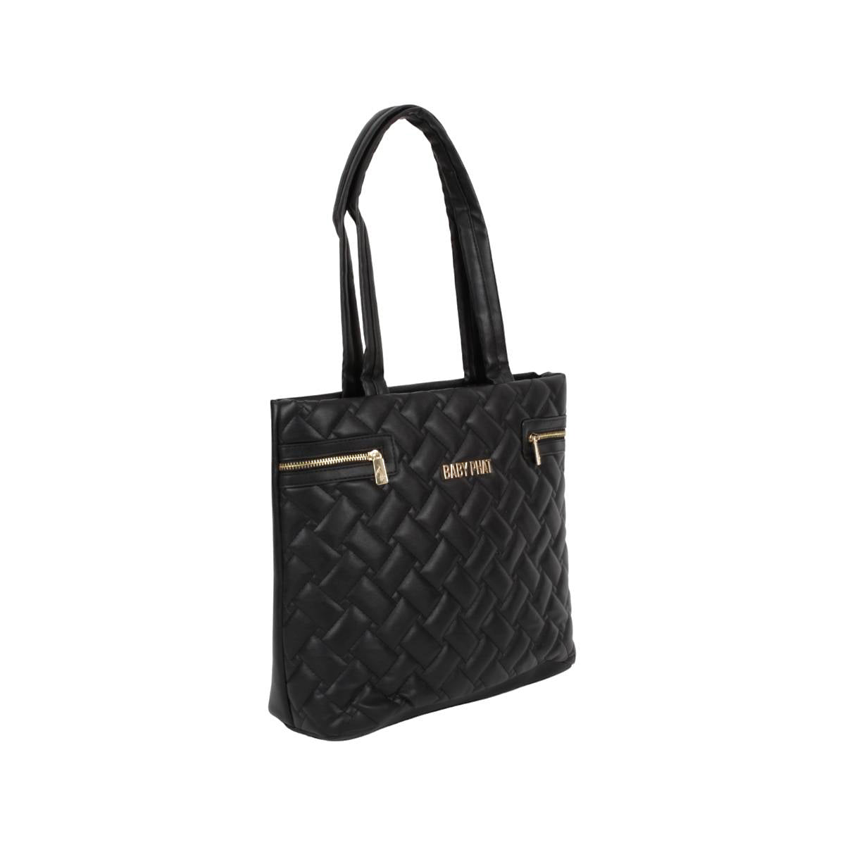 Bolsa De Dama Estilo Capitonado Tote Baby Phat Negro