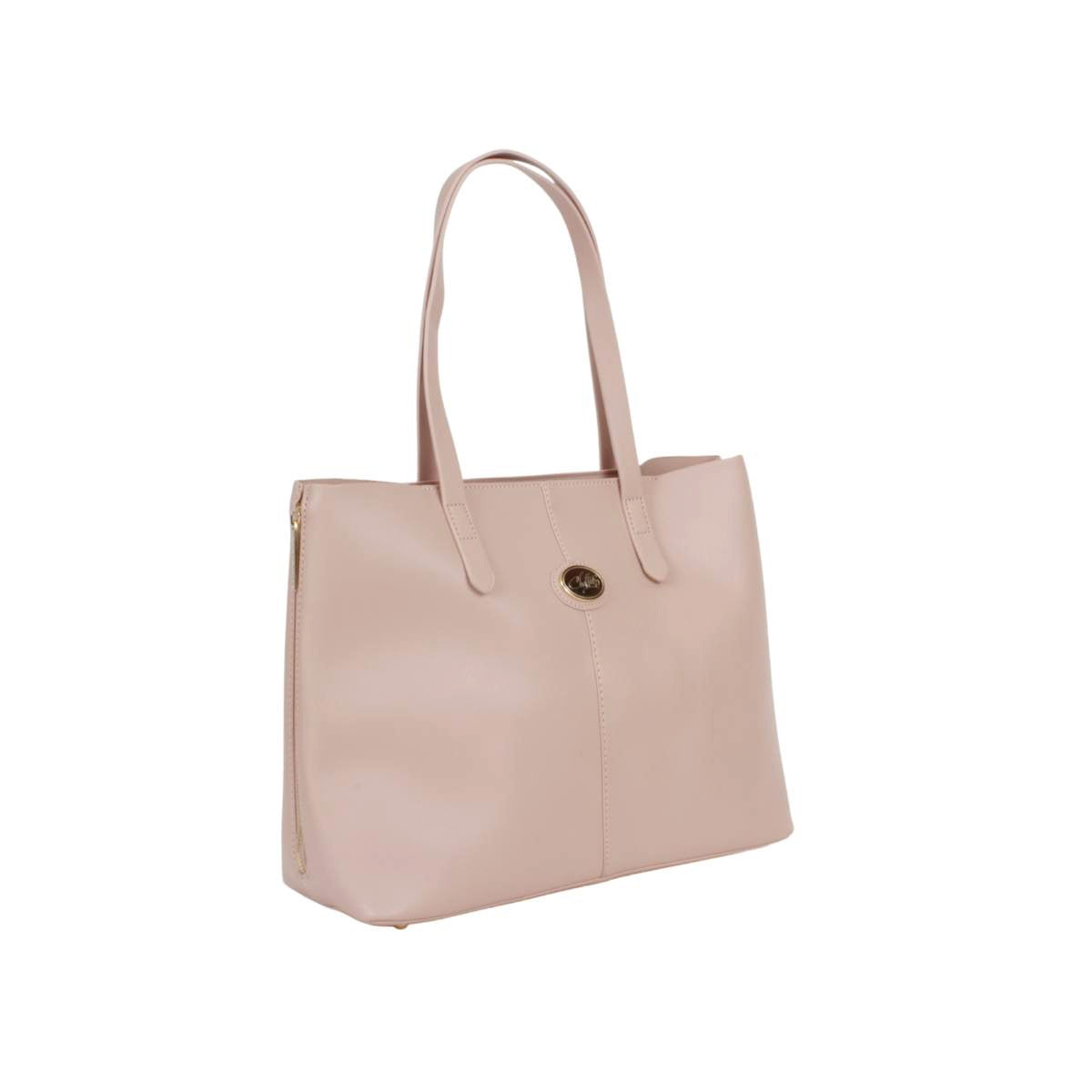 Bolsa (Chatties) Tipo Tote Con Diseño Liso Color Rosa