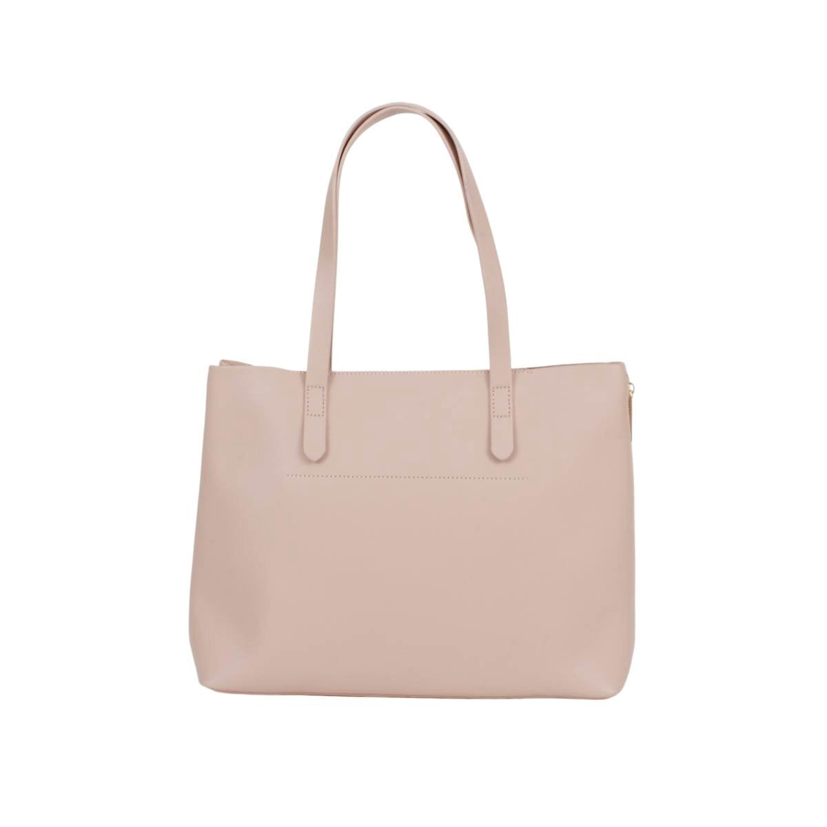 Bolsa (Chatties) Tipo Tote Con Diseño Liso Color Rosa