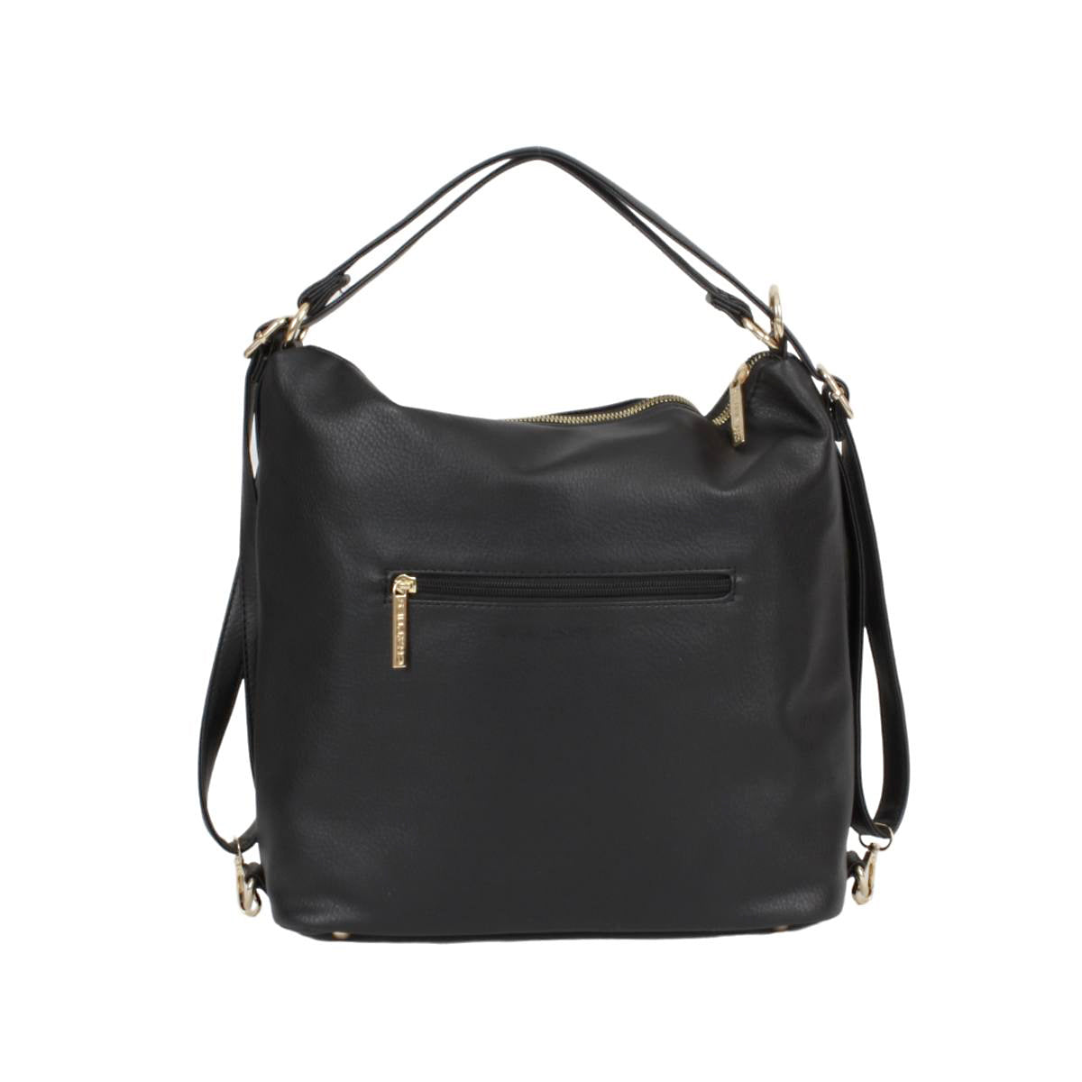 Bolsa Para Dama Crossbody Con Compartimentos Frontales Color Negro Chatties
