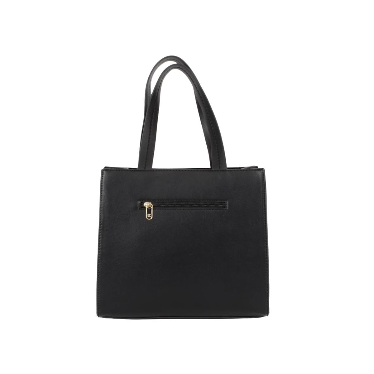 Bolsa Con Correa Decorativa Tipo Tote Color Negro (Ted Lapidus)
