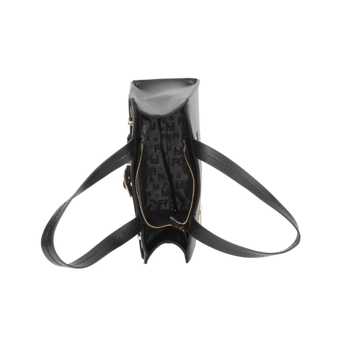 Bolsa Con Correa Decorativa Tipo Tote Color Negro (Ted Lapidus)