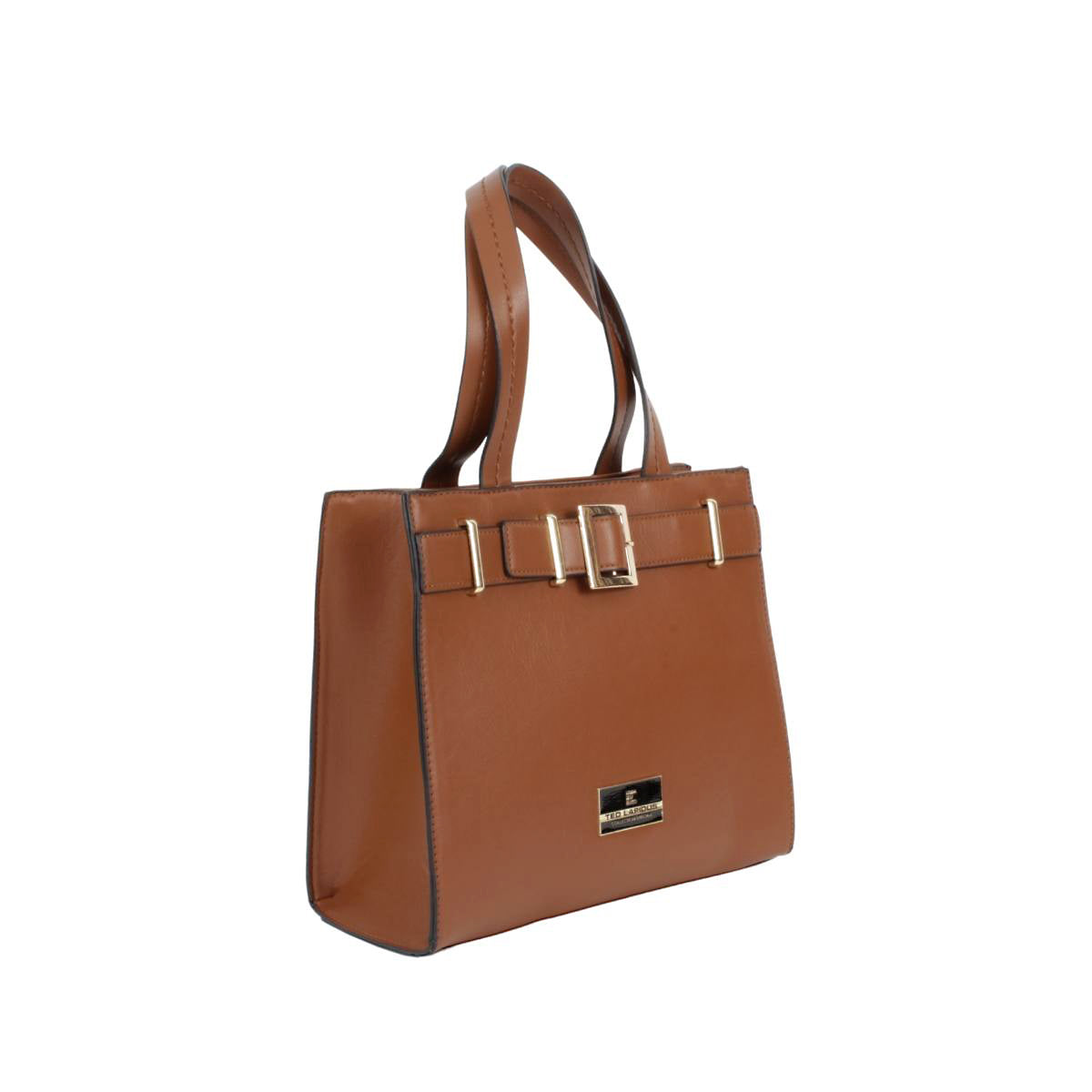 Bolsa Con Correa Decorativa Tipo Tote Color Camello (Ted Lapidus)