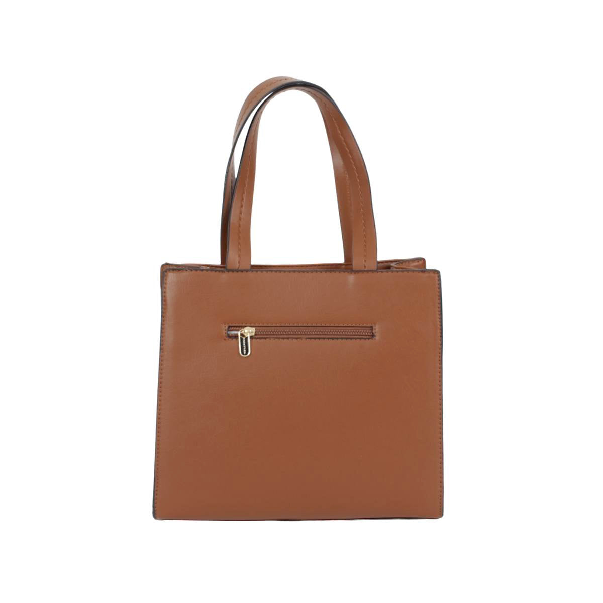 Bolsa Con Correa Decorativa Tipo Tote Color Camello (Ted Lapidus)