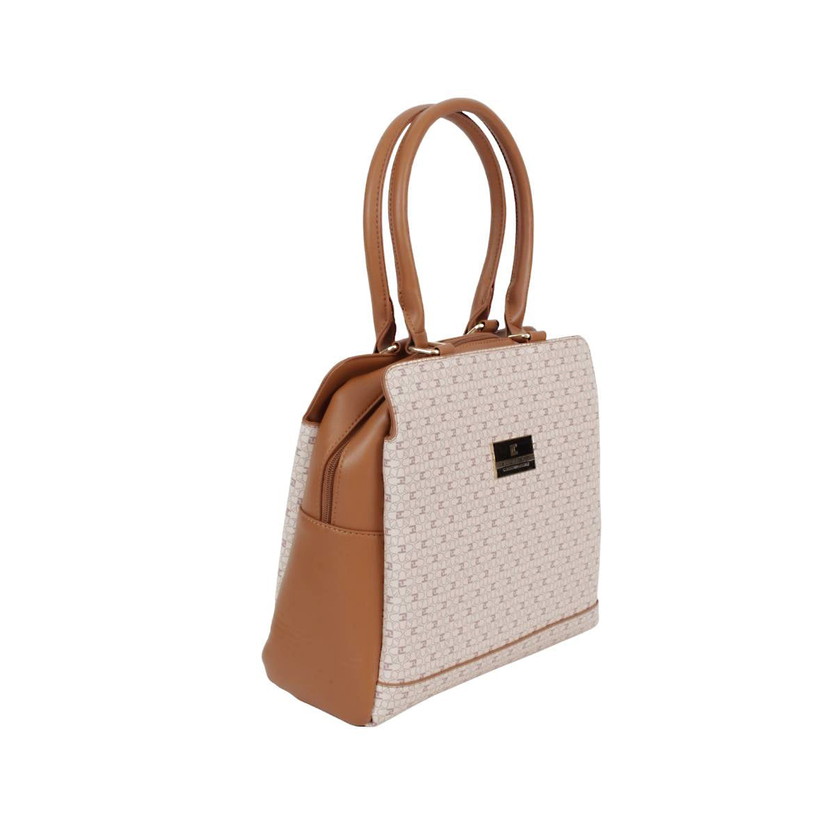 Bolsa Para Dama Tote Diseño Ted Lapidus Con Asas Color Camello